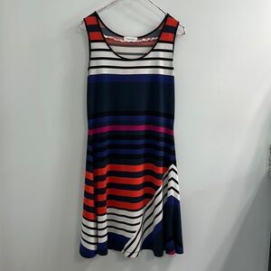 Calvin Klein Sleeveless Stripped Dress